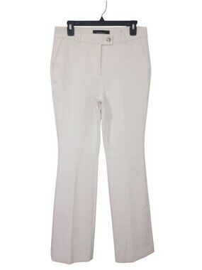 White House Black Market Slim Bootcut Womens Pants Dress Size 4 Ivory